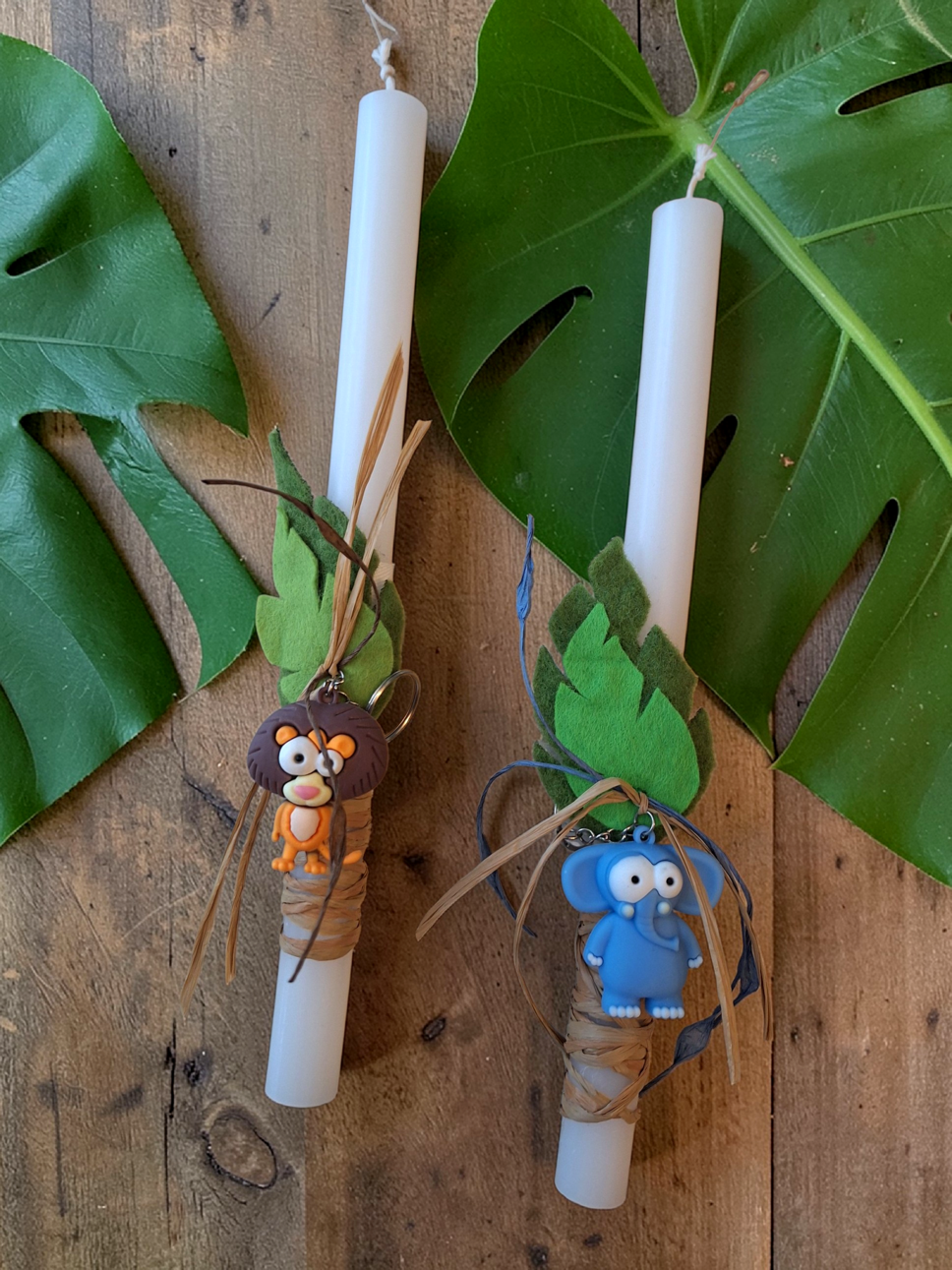 Λαμπάδα Ζούγκλα Λιοντάρι - Ελέφαντας