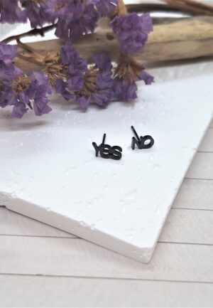 Ατσάλινα Σκουλαρίκια Yes or No
