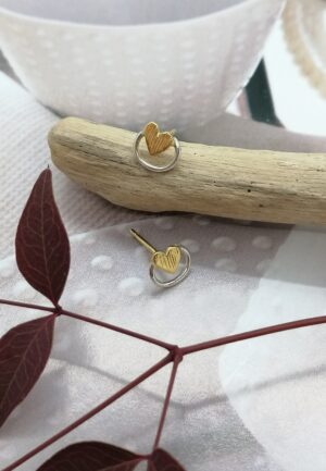 Σκουλαρίκια Circled Hearts