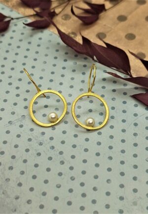 Σκουλαρίκια Ring of Pearl Hooks