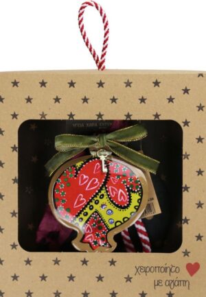 Γούρι Ρόδι Μεταλλικό Καρδιές