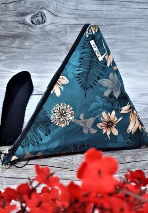 Σατέν Τσαντάκι Πυραμίδα Floral