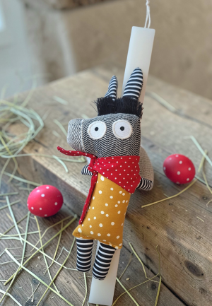 Λαμπάδα Γαϊδουράκι Ρίγες και Πουά