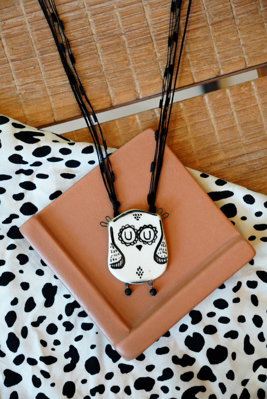 Κολιέ Κεραμικό Κουκουβάγια