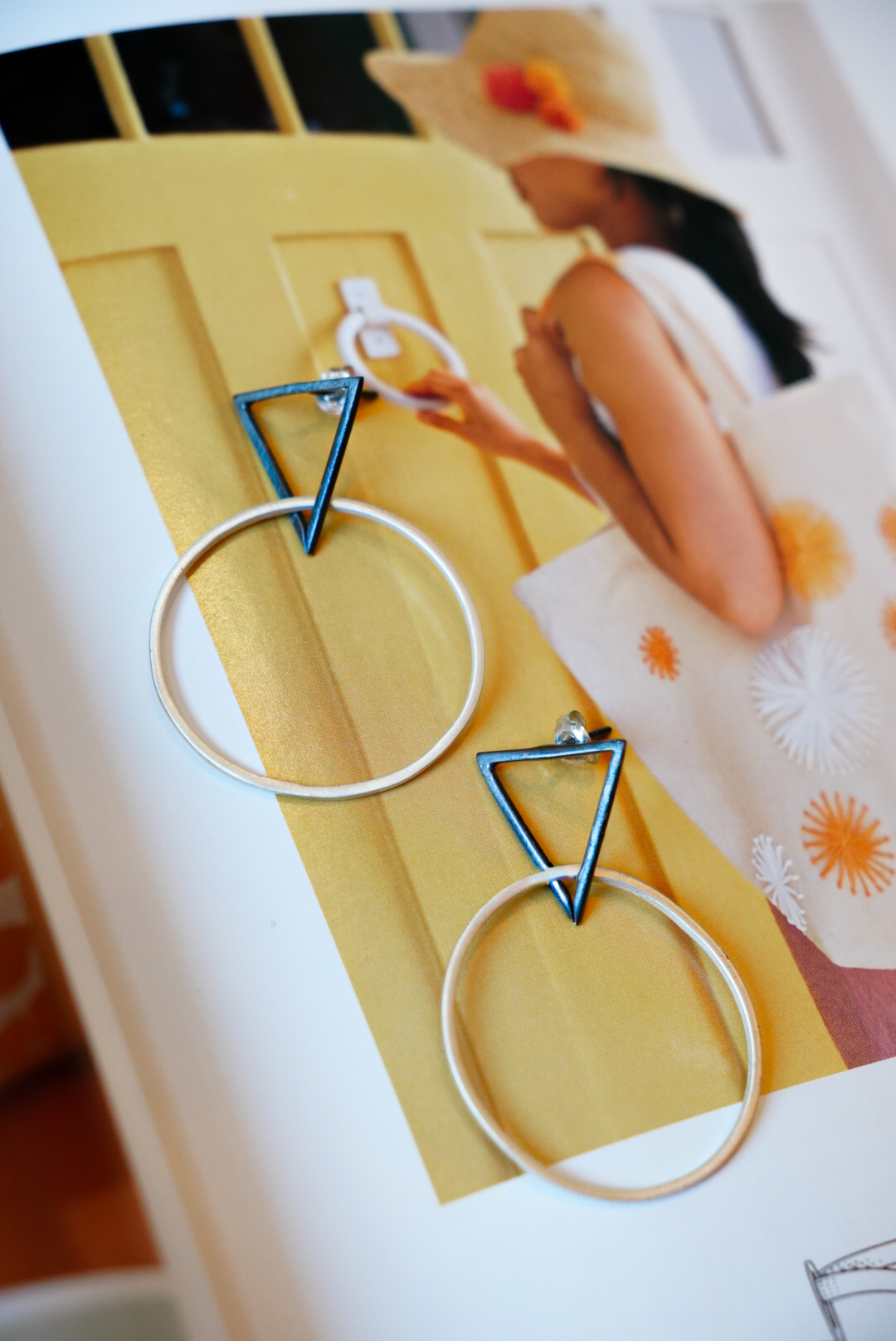 Σκουλαρίκια Hoops in Triangle