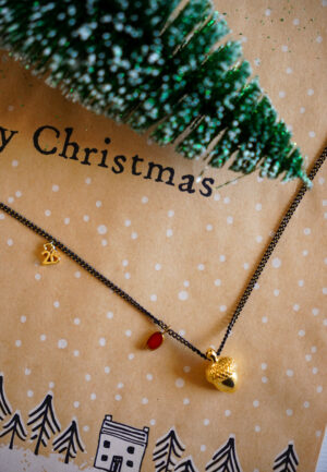 Κολιέ Χρυσό Βελανίδι