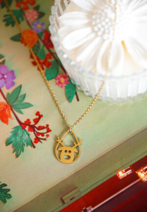 Κολιέ Χρυσός Τάρανδος