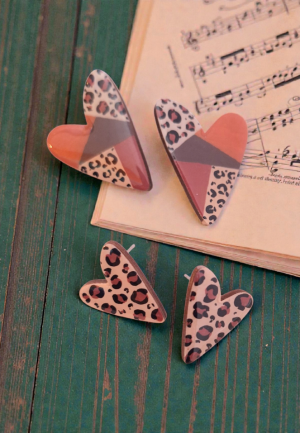 Σκουλαρίκια Safari Hearts