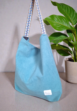 Τσάντα Ώμου Slouchy Light Blue