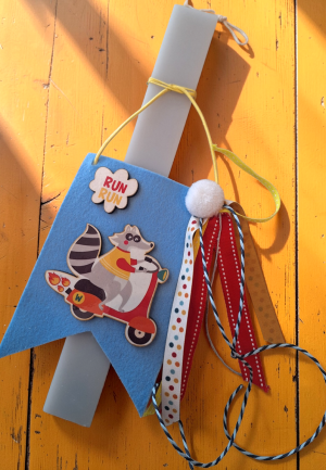 Λαμπάδα Ασβός με Βέσπα