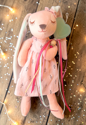 Λαμπάδα Ροζ Λαγουδίνα