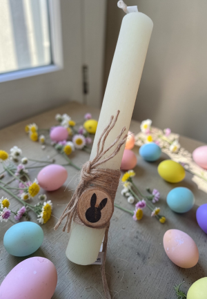 Λαμπάδα με pin Ξύλινος Λαγός