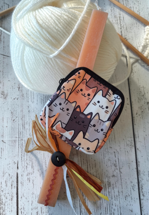 Λαμπάδα με Πορτοφολάκι Γάτες