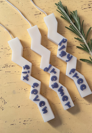 Λαμπάδα Ζικ Ζακ Μπλε