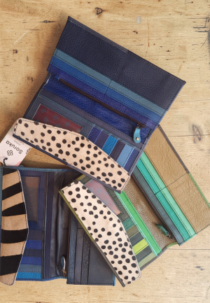 Δερμάτινο Πορτοφόλι Animal Print Envelope