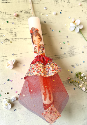 Λαμπάδα Floral Μπαλαρίνα