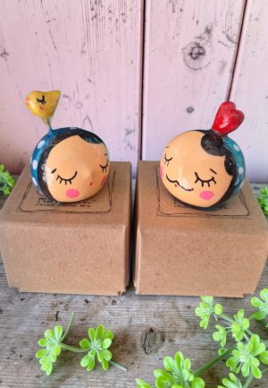 Μινιατούρες Mr. Heart and Mrs. Yellow Bird