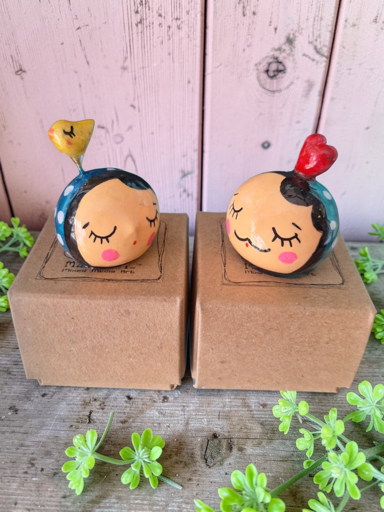 Μινιατούρες Mr. Heart and Mrs. Yellow Bird