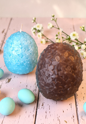 Αβγό Κερί με Λουλούδια