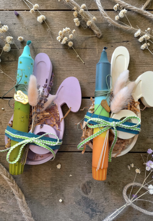 Διακοσμητικός Λαγός με Κερί