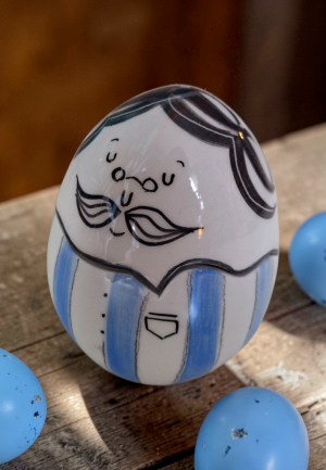 Κεραμικό Αβγό Ανοιγόμενο Mr. Stripes