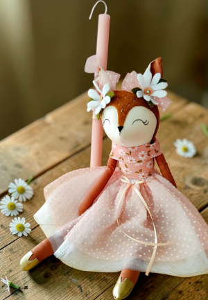 Λαμπάδα Χειροποίητη Κούκλα Μαργαρίτα