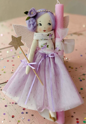 Λαμπάδα Χειροποίητη Κούκλα Σελίν