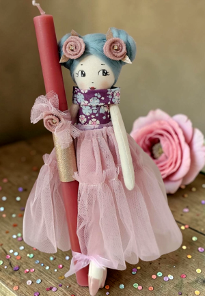 Λαμπάδα Χειροποίητη Κούκλα Ανέτ