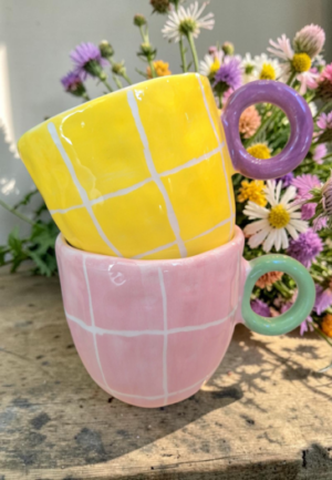 Κεραμική Κούπα Χρώμα στο Τετράγωνο