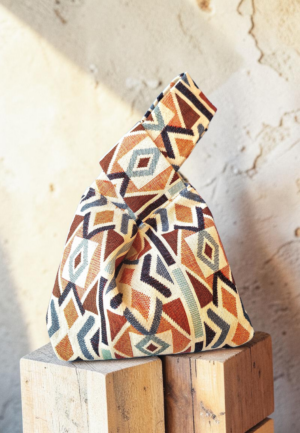 Υφασμάτινο Τσαντάκι Χειρός Γεωμετρίες