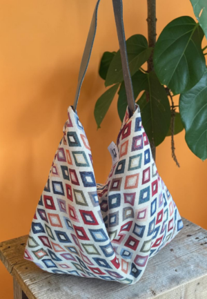 Τσάντα Ώμου Slouchy Ρόμβοι