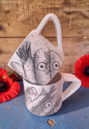 Κεραμική Κούπα Ψάρια