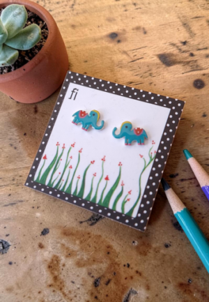 Σκουλαρίκια Mini Elephants