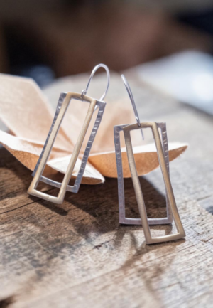 Σκουλαρίκια Metallic Frames