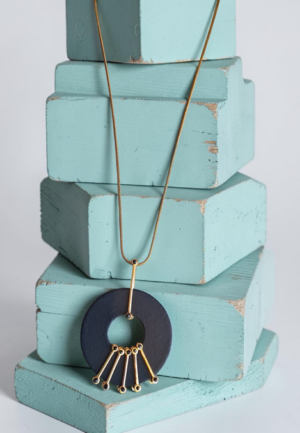 Κολιέ Industrial Black Disk