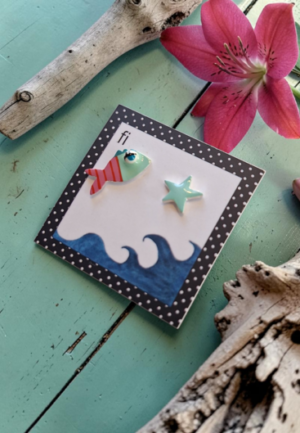 Σκουλαρίκια Mini Seaworld Stripes