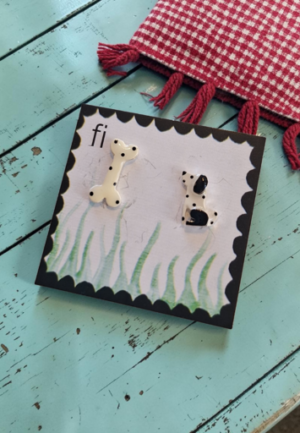 Σκουλαρίκια Mini Puppy's Love Black and White