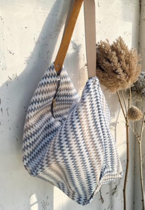 Oversized Τσάντα Ώμου Ζιγκ Ζαγκ