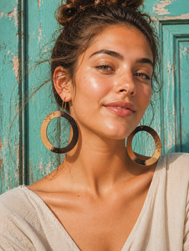 Σκουλαρίκια Oversized Hoops