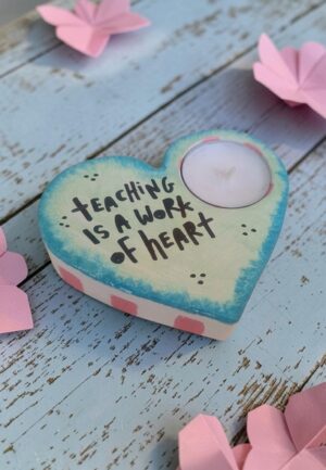 Ρεσό "Teaching is a work of heart", Τιρκουάζ