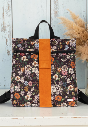 Backpack Floral Black