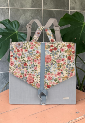 Backpack Floral Light Blue