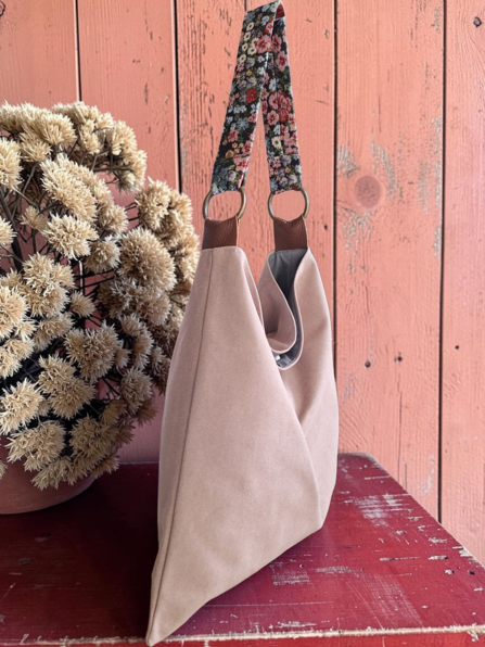 Τσάντα Ώμου Slouchy Pale Pink