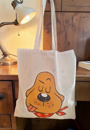 Δώρο για Δασκάλα Tote Bag με Σημειωματάριο «Σκυλοβαριέμαι»