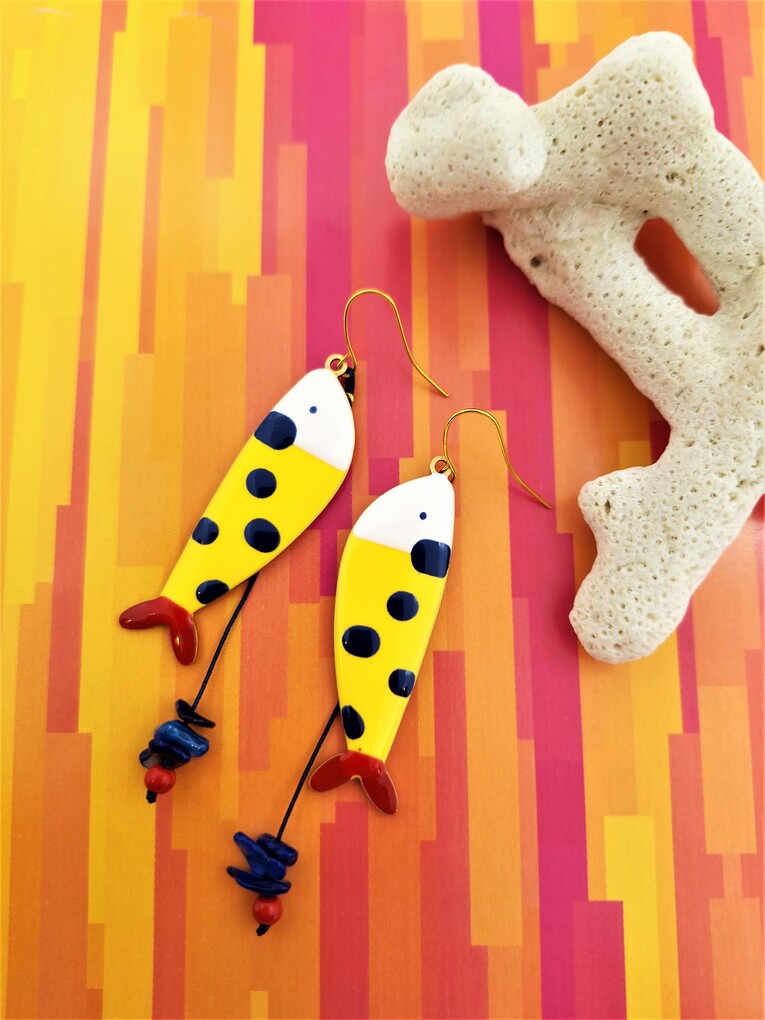 Σκουλαρίκια Dotty Fish