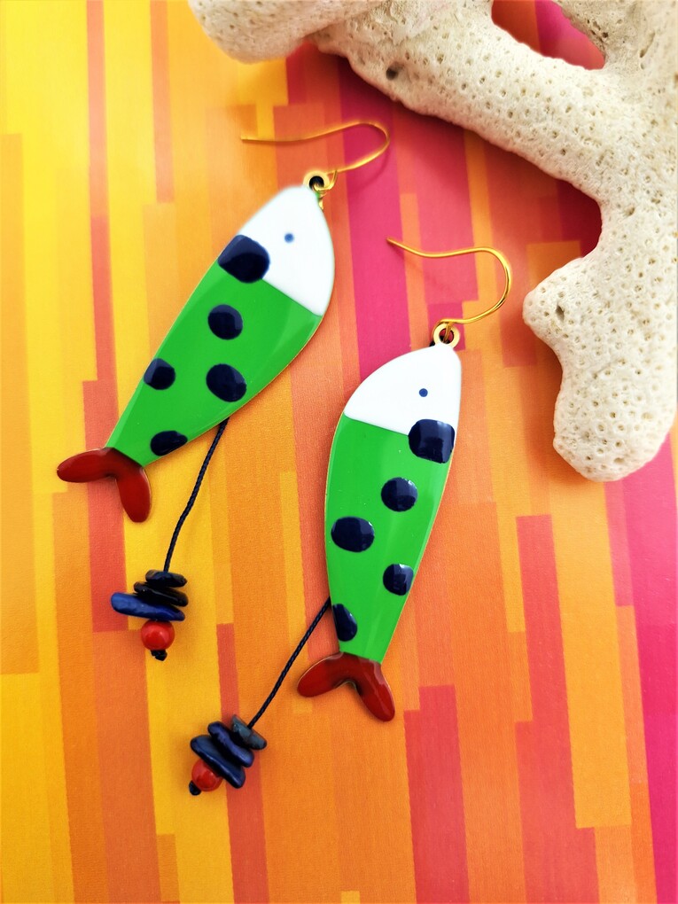 Σκουλαρίκια Dotty Fish