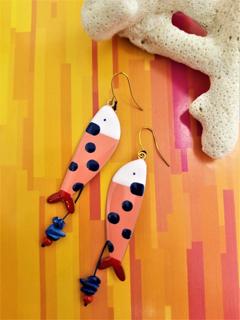 Σκουλαρίκια Dotty Fish